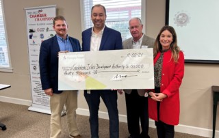 Georgia Power Presents Check to Golden Isles Development Authority Staff and Board