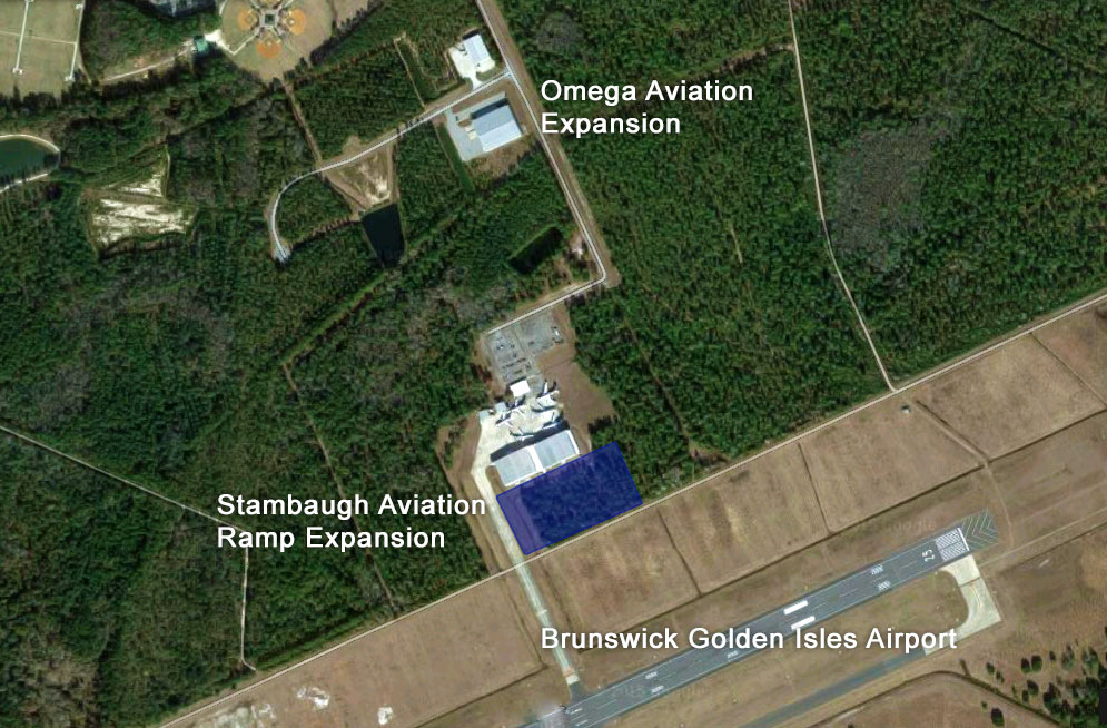Stambaugh Aviation Ramp Expansion in Brunswick Georgia